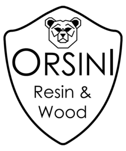 orsini resin wood logo black